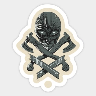 Eternal Glory! / Viking life (by Alexey Kotolevskiy) Sticker